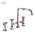 Aquacubic Modern Bathroom Widespread Double Handle Basin Mixer Faucet